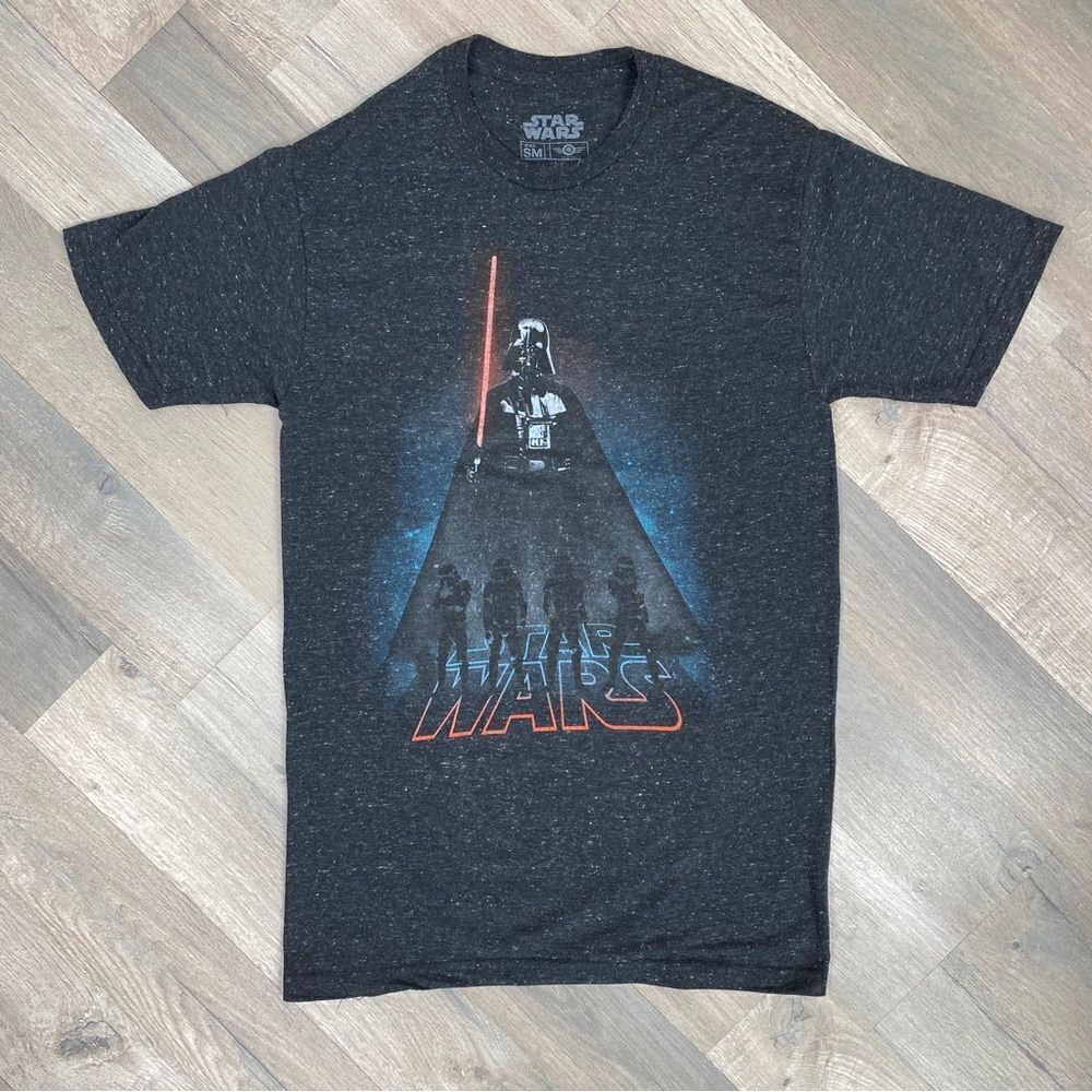 Star Wars Force T-shirt Black Small Darth Vader Stormtrooper‎